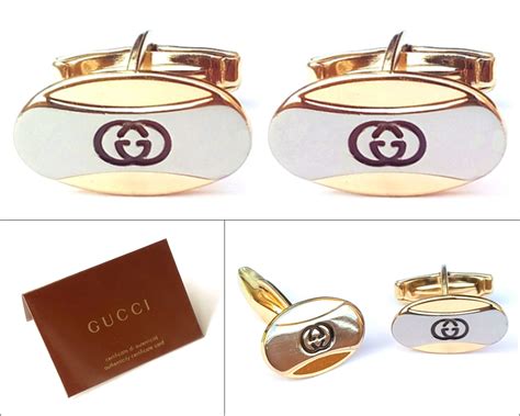 authentic gucci cufflinks.